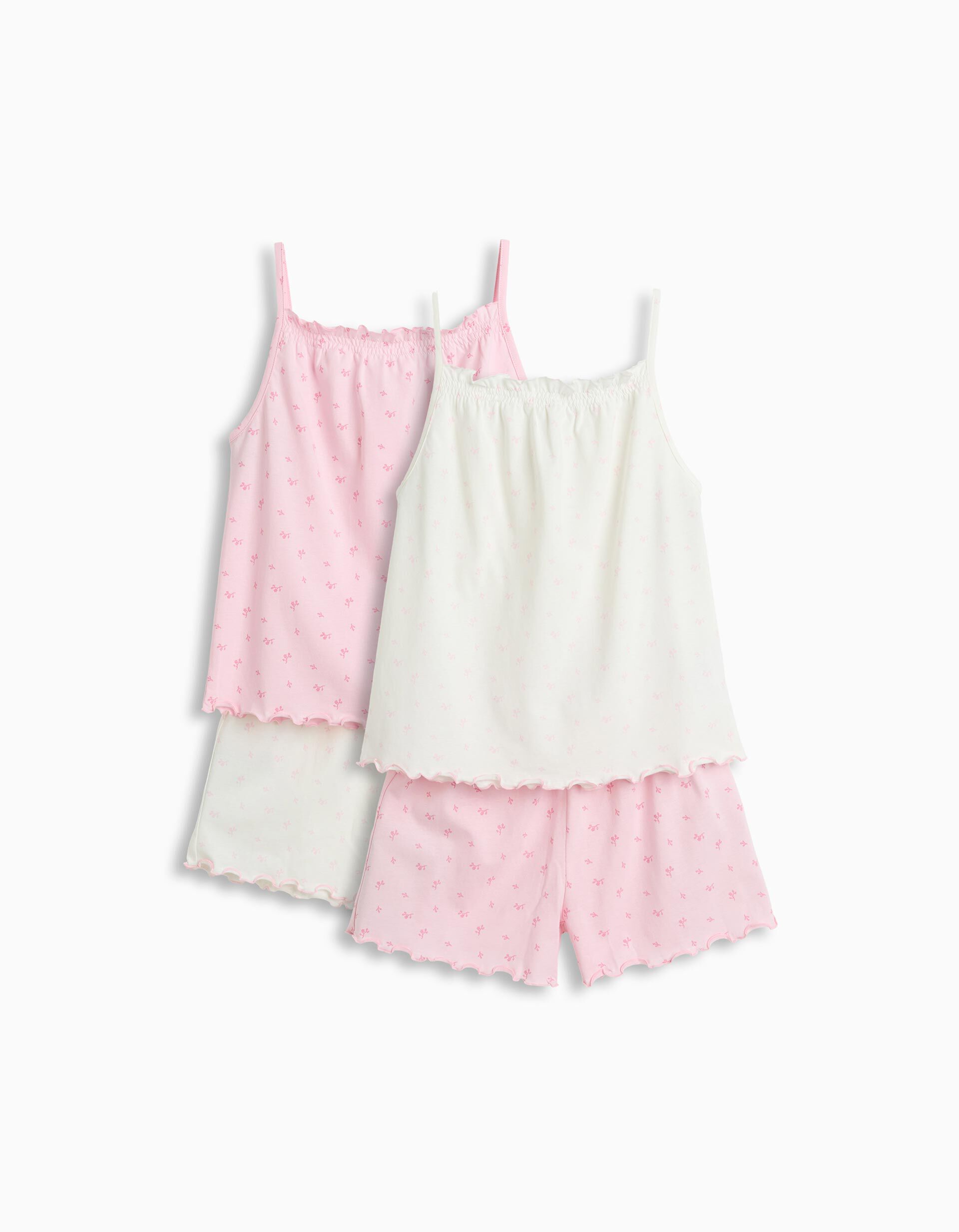 Comprar Online Pack 2 Pijamas Jersey, Menina, Branco