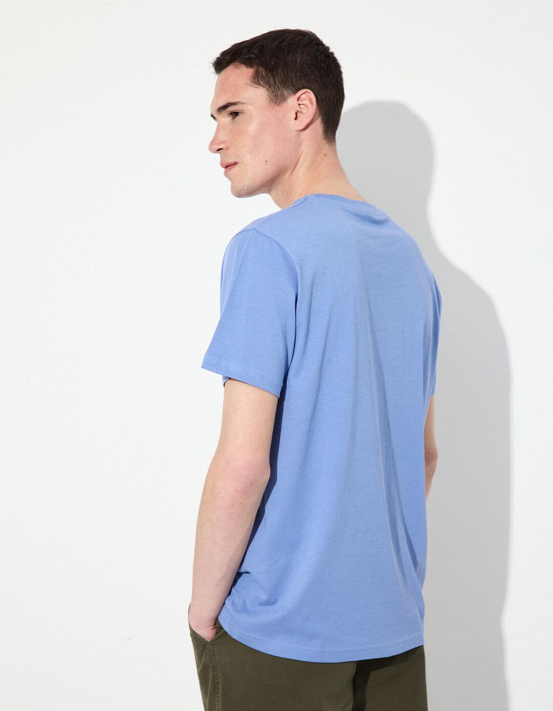 T-shirt, Homem, Azul 