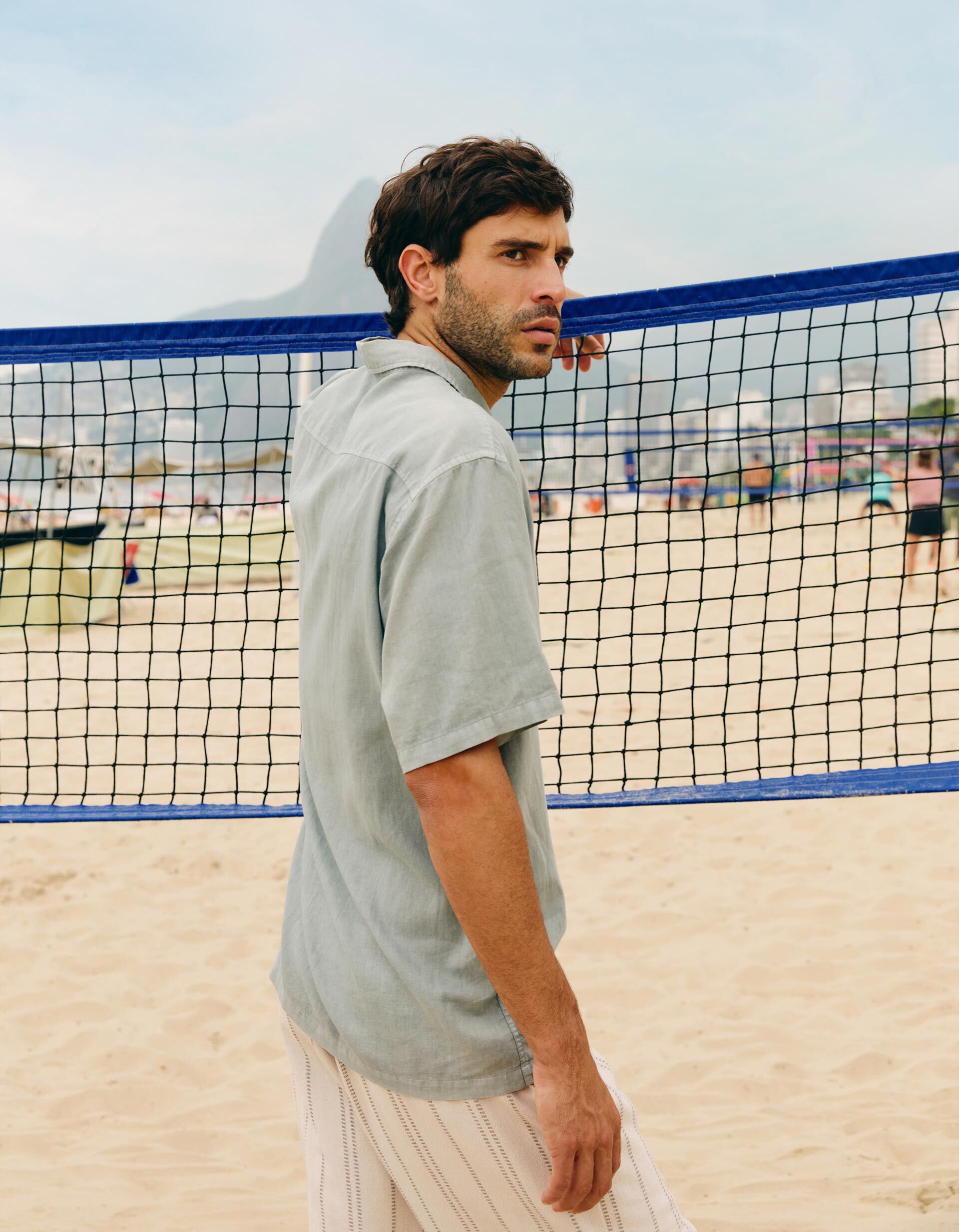 Comprar Online Camisa com Linho, Homem, Cinzento
