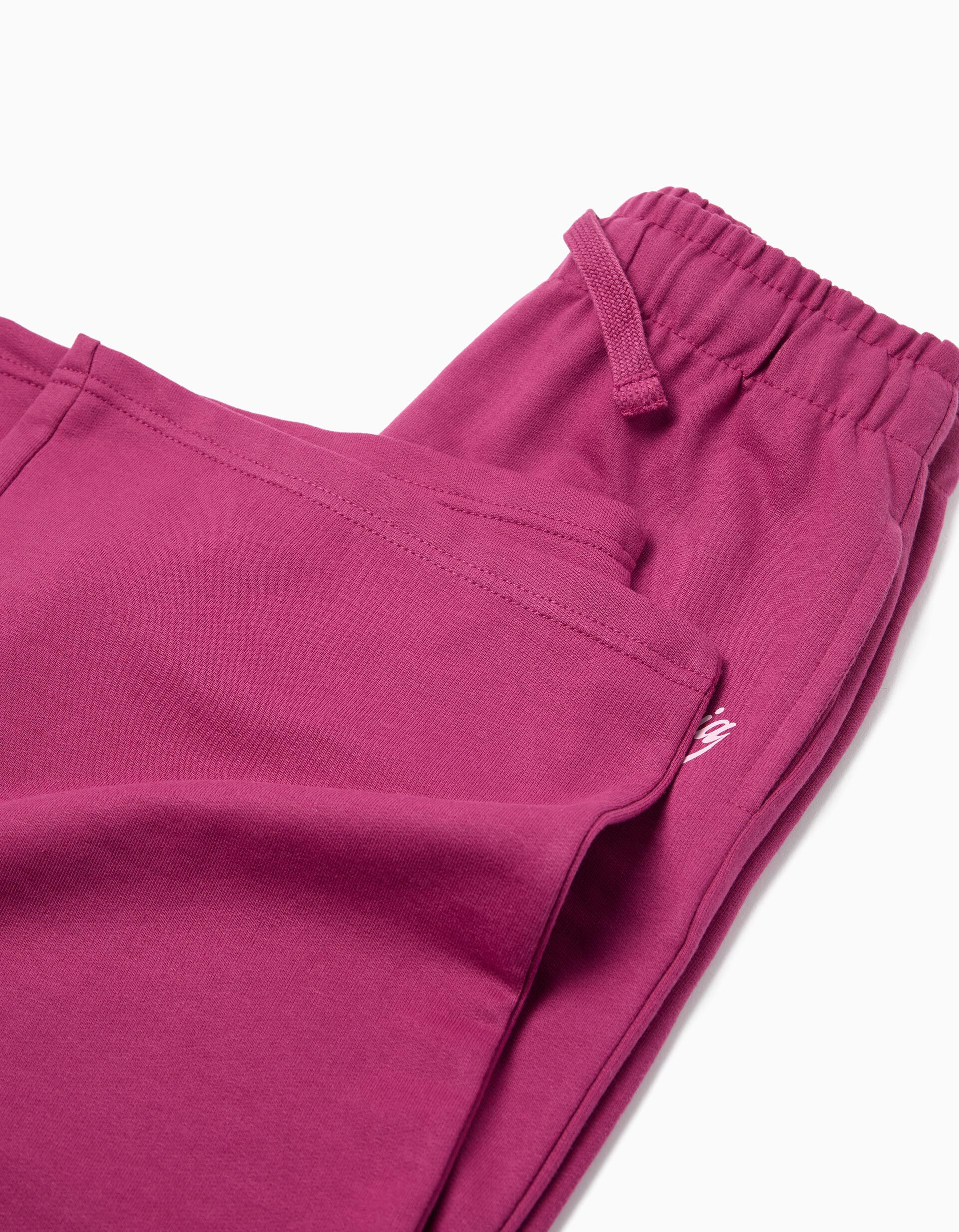 Comprar Online Cal&ccedil;as de Jogging 'Wide Leg', Menina, Rosa Escuro