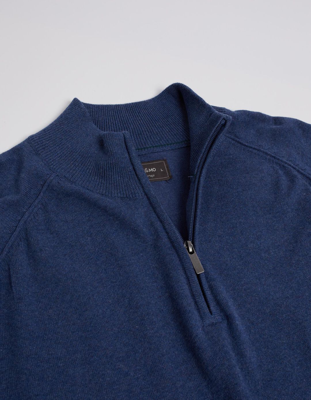Camisola de Malha Fecho de Correr, Homem, Azul