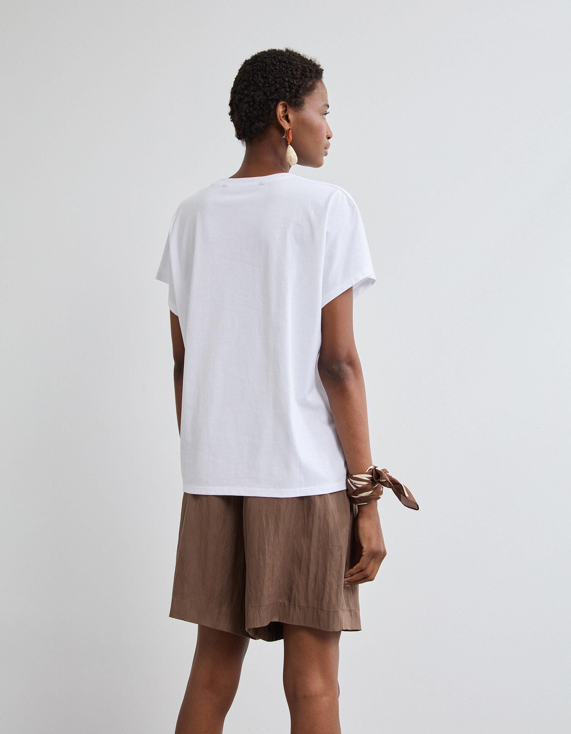 Comprar Online T-shirt Manga Curta, Mulher, Branco