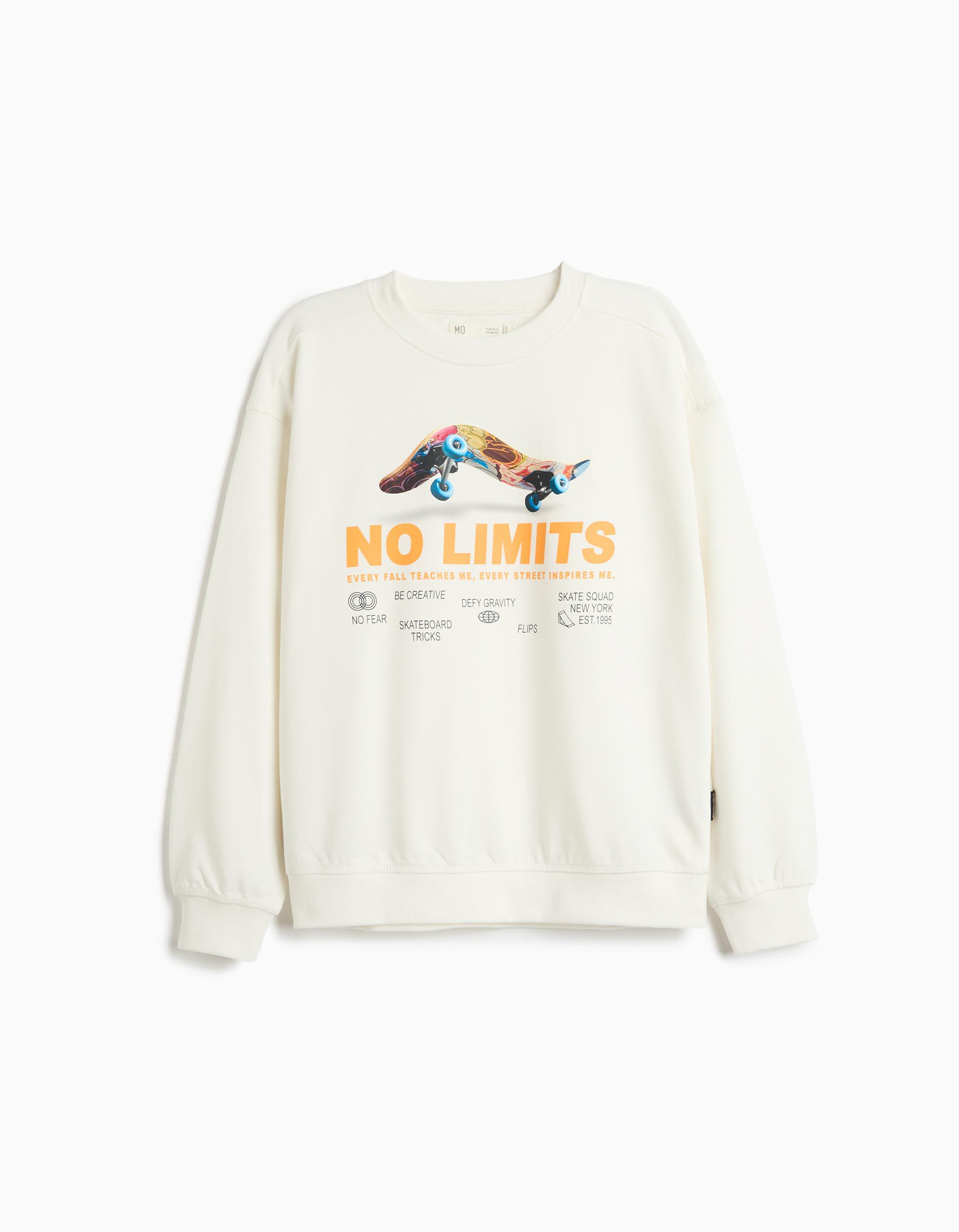 Comprar Online Sweatshirt Loose Fit, Menino, Branco