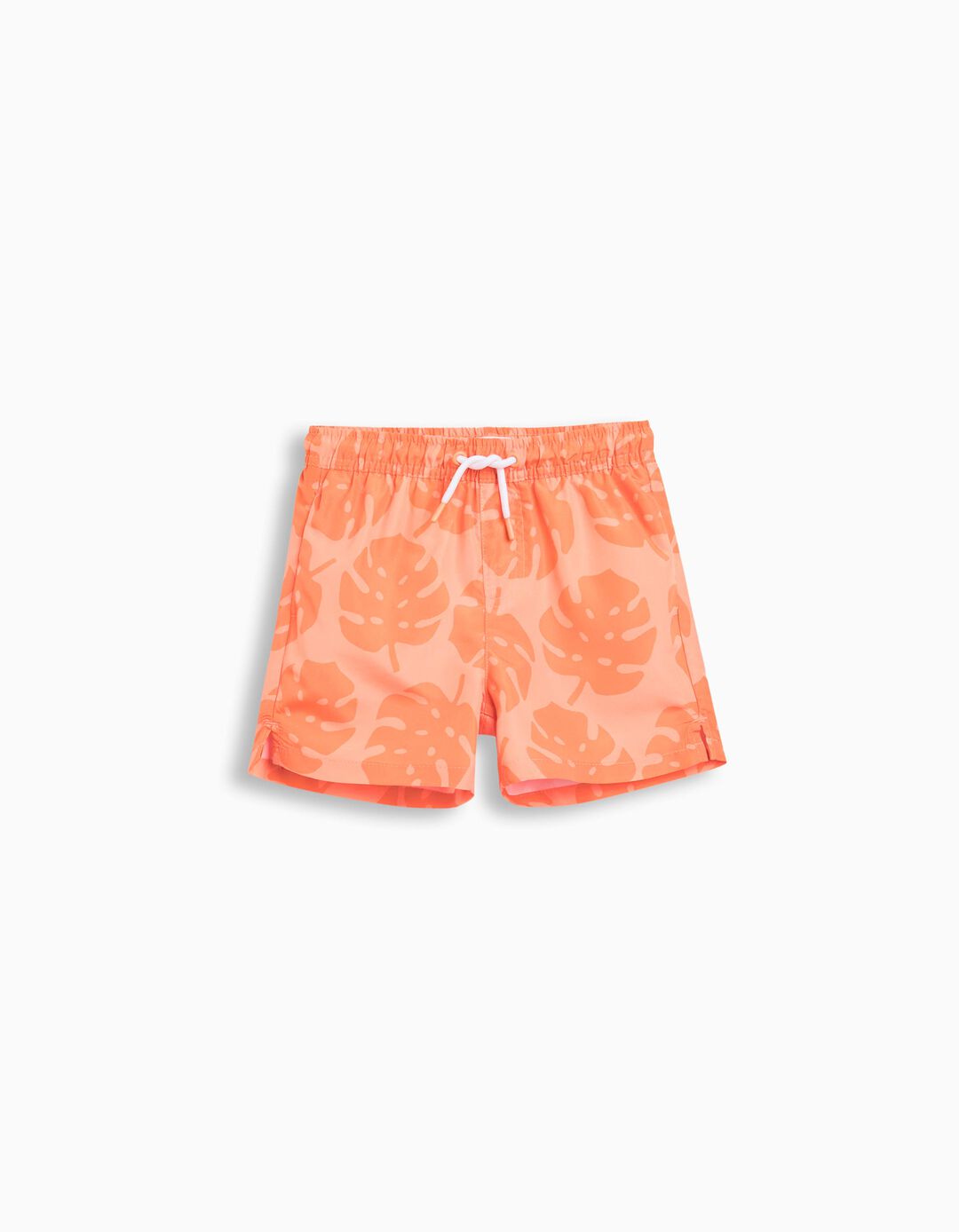 Calções de Banho Estampados, Menino, Laranja Claro 