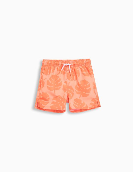 Comprar Online Calções de Banho Estampados, Menino, Laranja Claro 