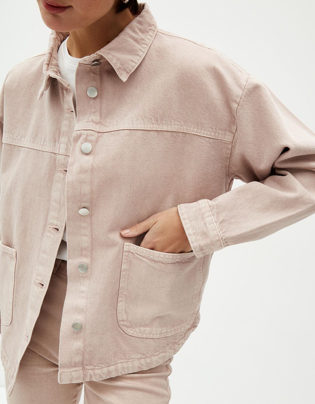 Sobrecamisa, Mulher, Rosa
