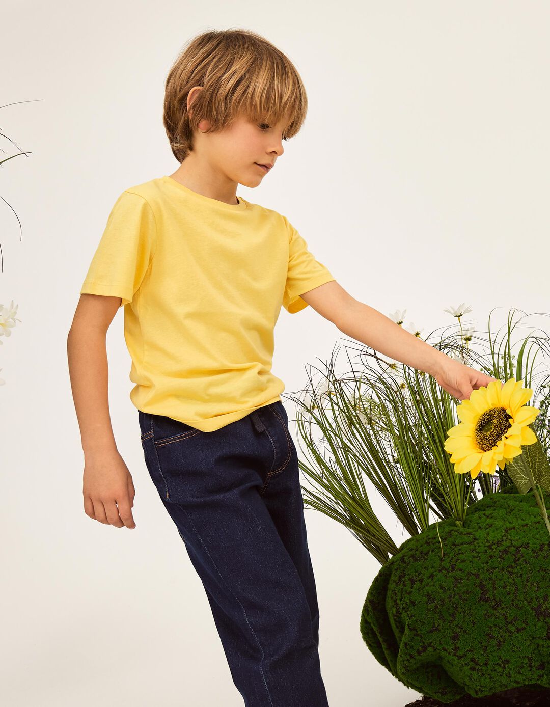 T-shirt, Menino, Amarelo