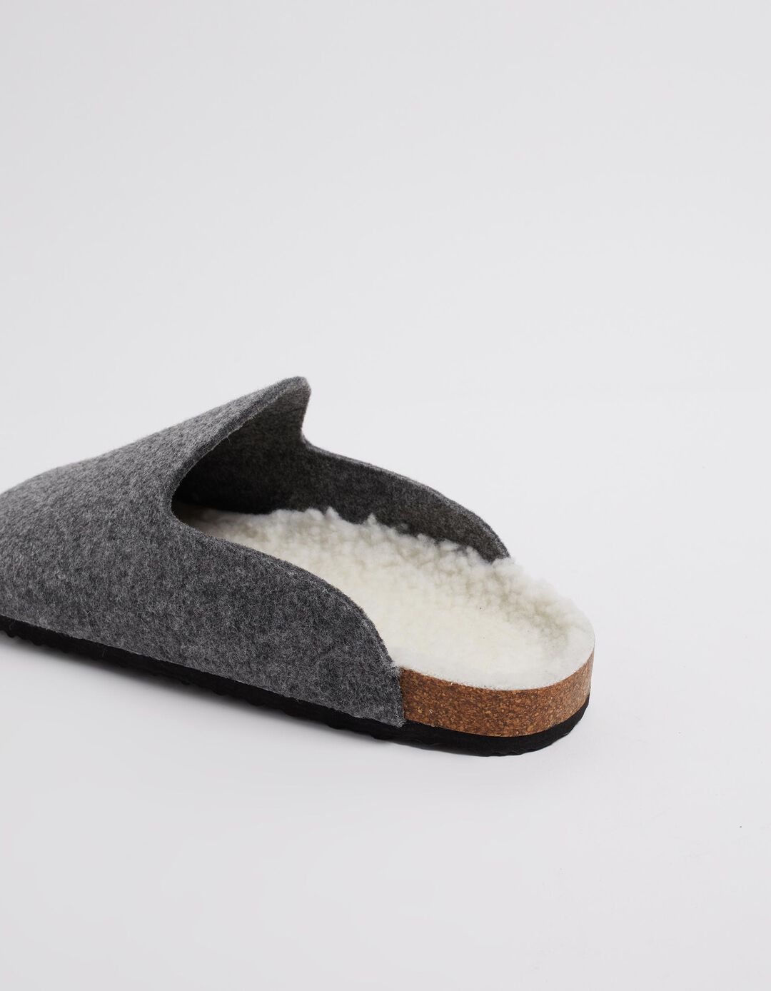 Chinelos Interior Sherpa, Homem, Cinzento