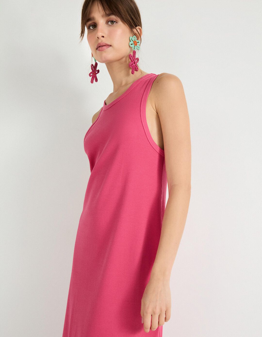 Vestido, Mulher, Rosa Escuro