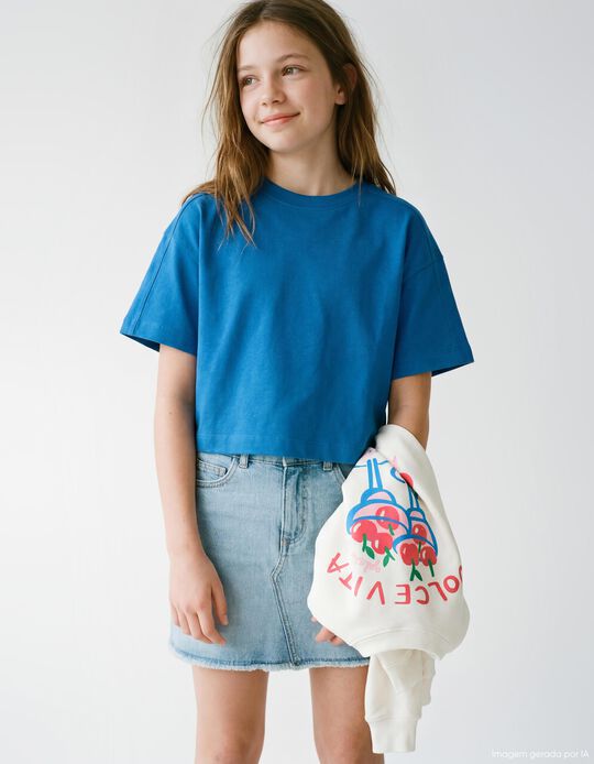Comprar Online T-shirt, Menina, Azul