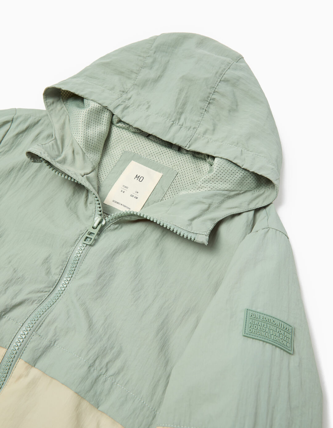 Parka com Capuz, Menino, Verde Claro