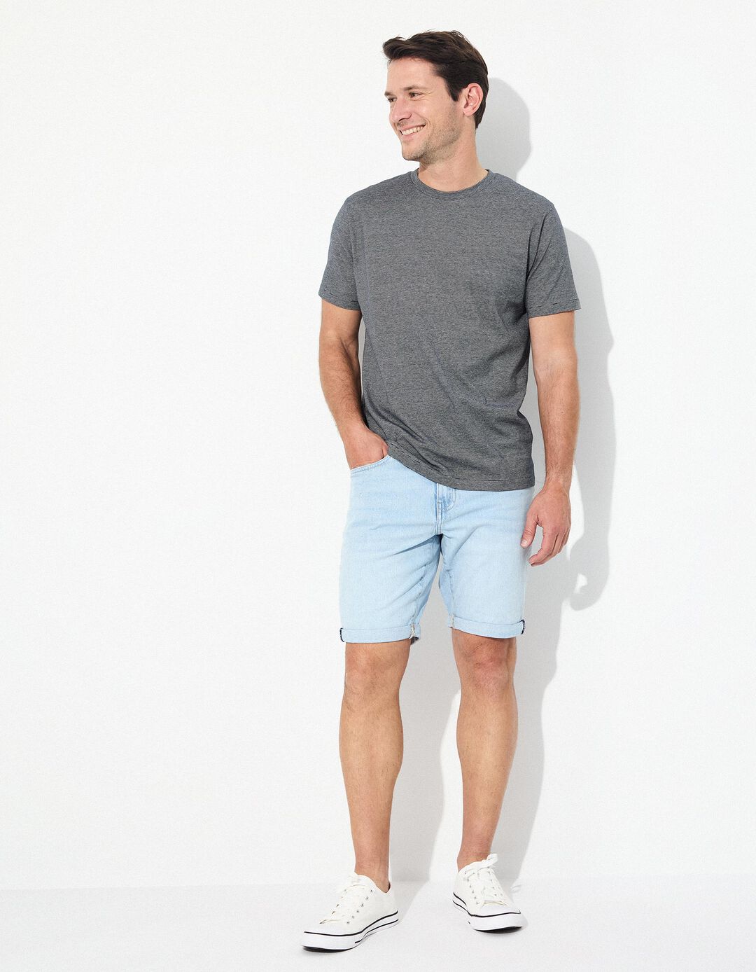 Calções de Ganga 'Slim fit', Homem, Azul Claro 
