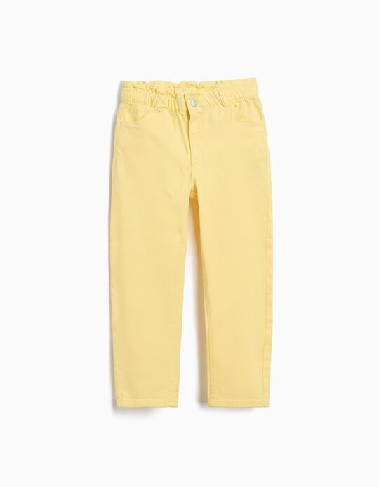 Comprar Online Calças de Ganga Paperbag, Menina, Amarelo Escuro 