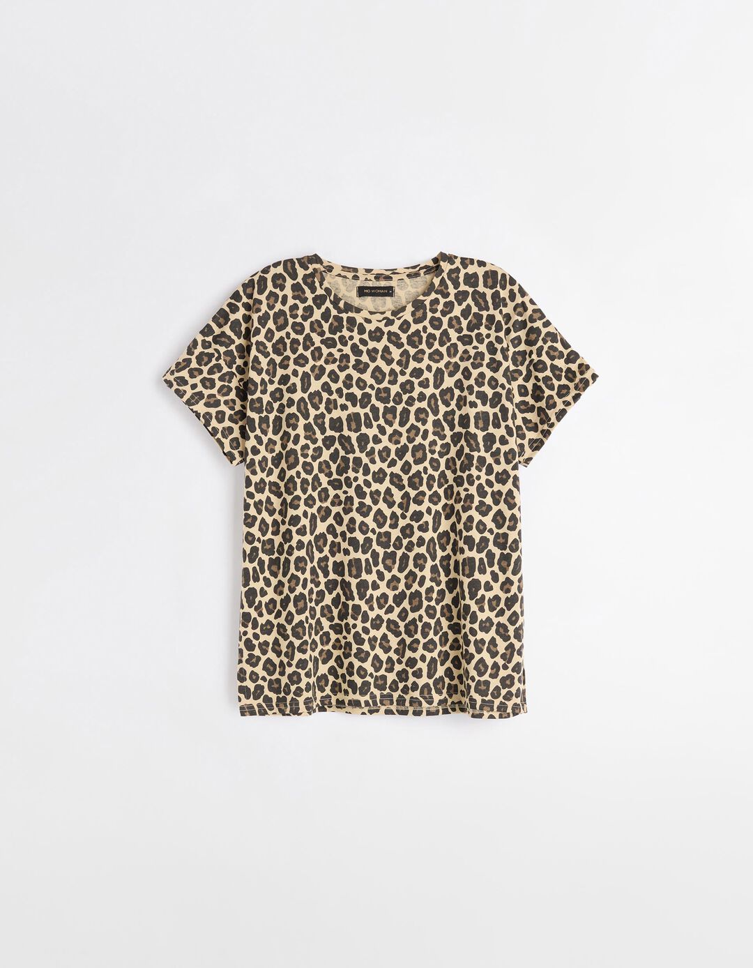 T-shirt Estampado, Mulher, Bege 