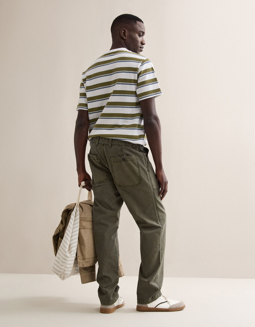 Cal&ccedil;as Canvas, Homem, Verde Escuro