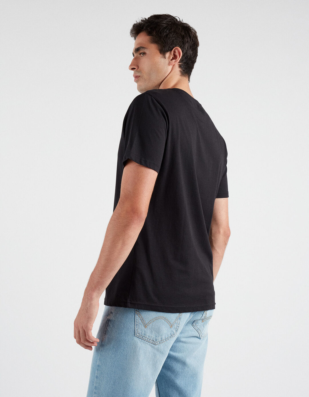 T-shirt Básica, Preto
