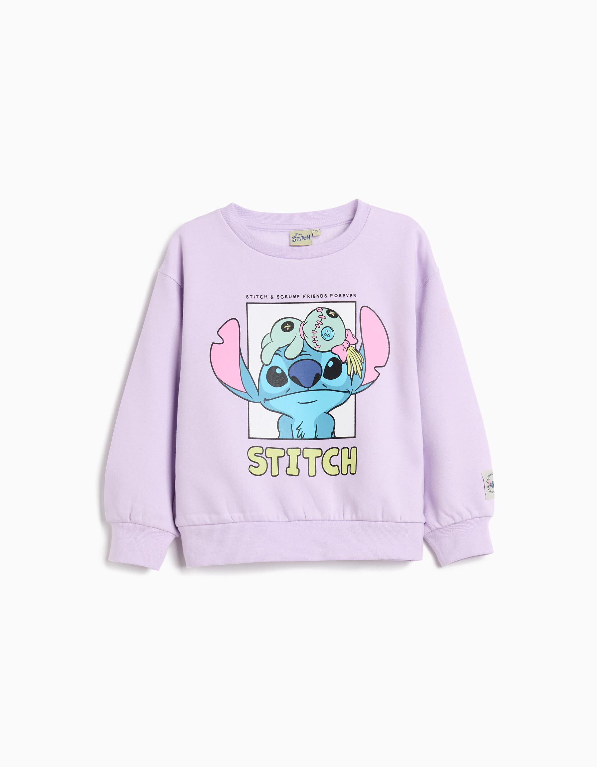 Comprar Online Sweatshirt de Felpa 'Stitch', Menina, Roxo Claro