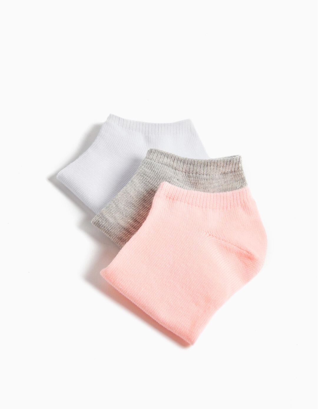 Pack 7 Pares de Meias Tornozelo, Menina, Multicor