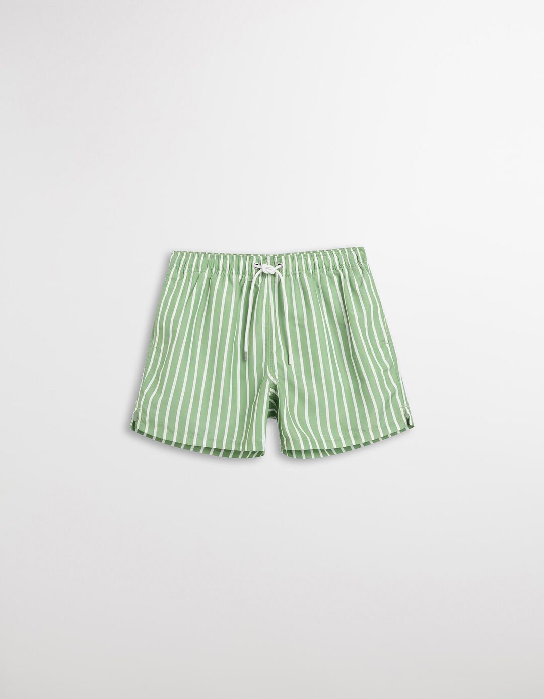 Calções de Banho com Riscas, Homem, Verde
