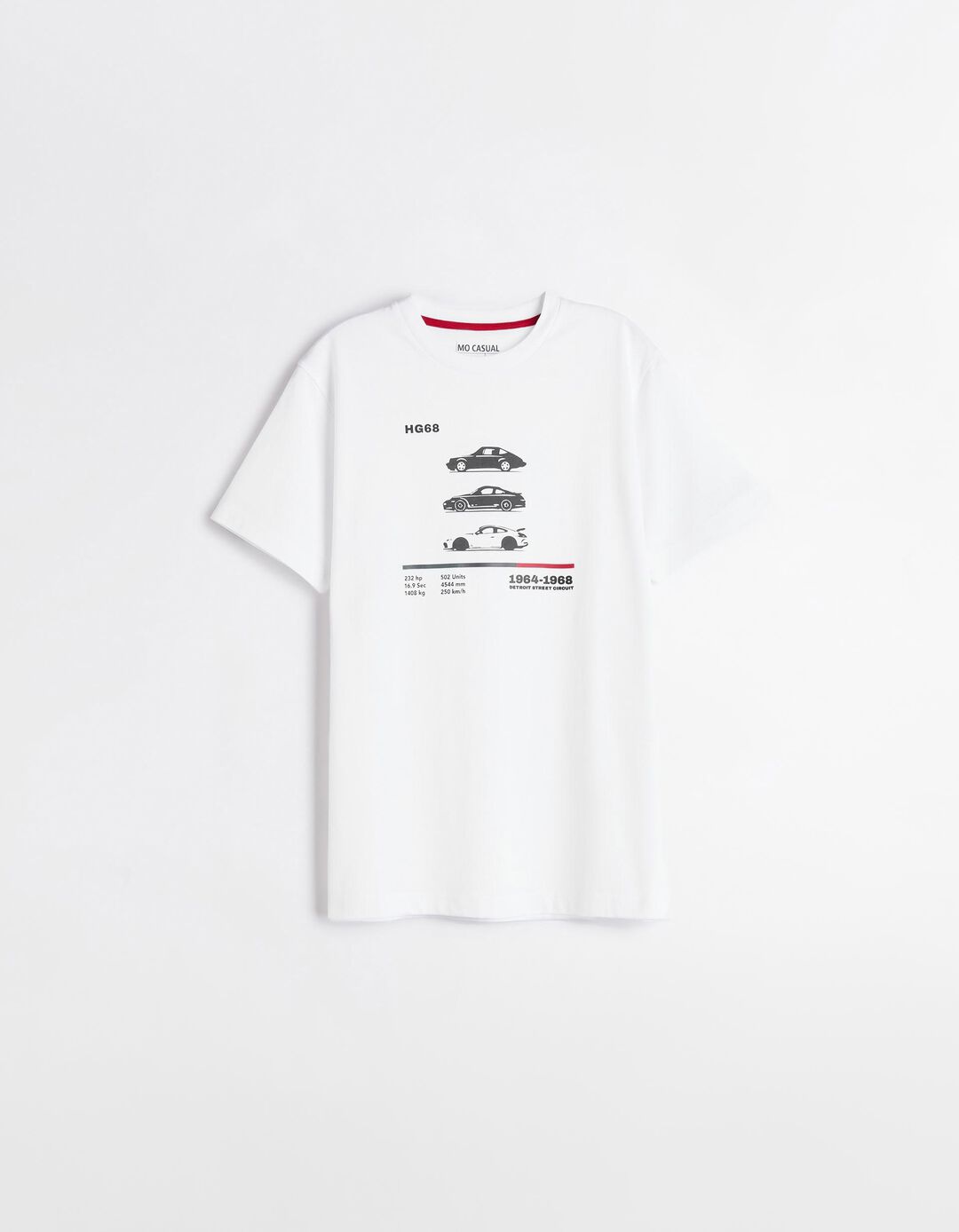 T-shirt Estampado, Homem, Branco
