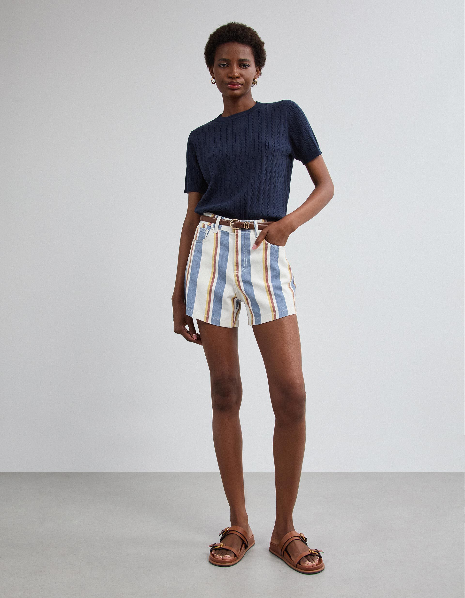 Comprar Online Cal&ccedil;&otilde;es De Ganga &Agrave;s Riscas, Mulher, Azul