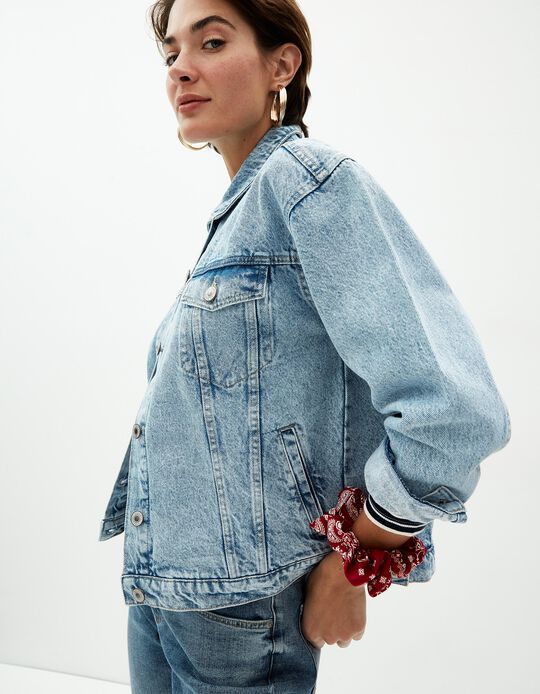 Comprar Online Blusão de Ganga, Mulher, Azul Claro