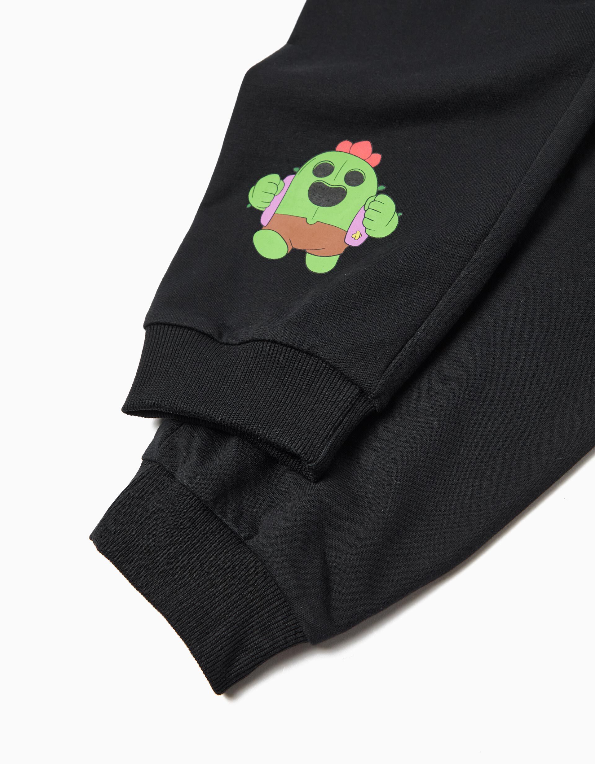 Comprar Online Joggers de Felpa 'Brawl Stars', Menino, Preto