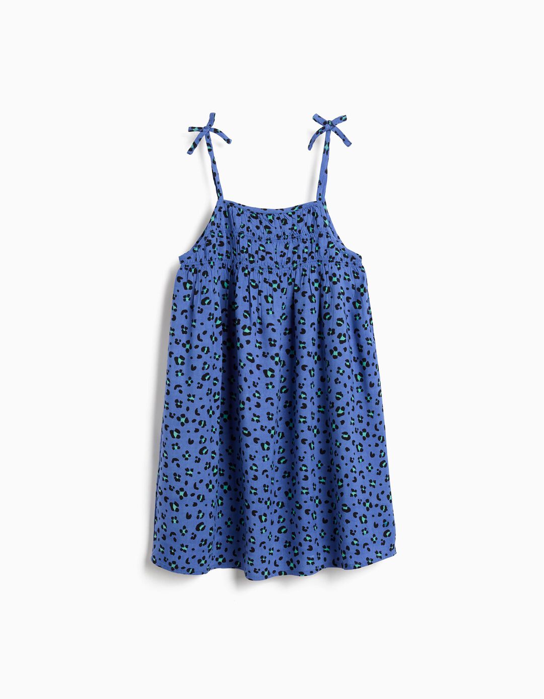 Vestido de Alças, Menina, Azul