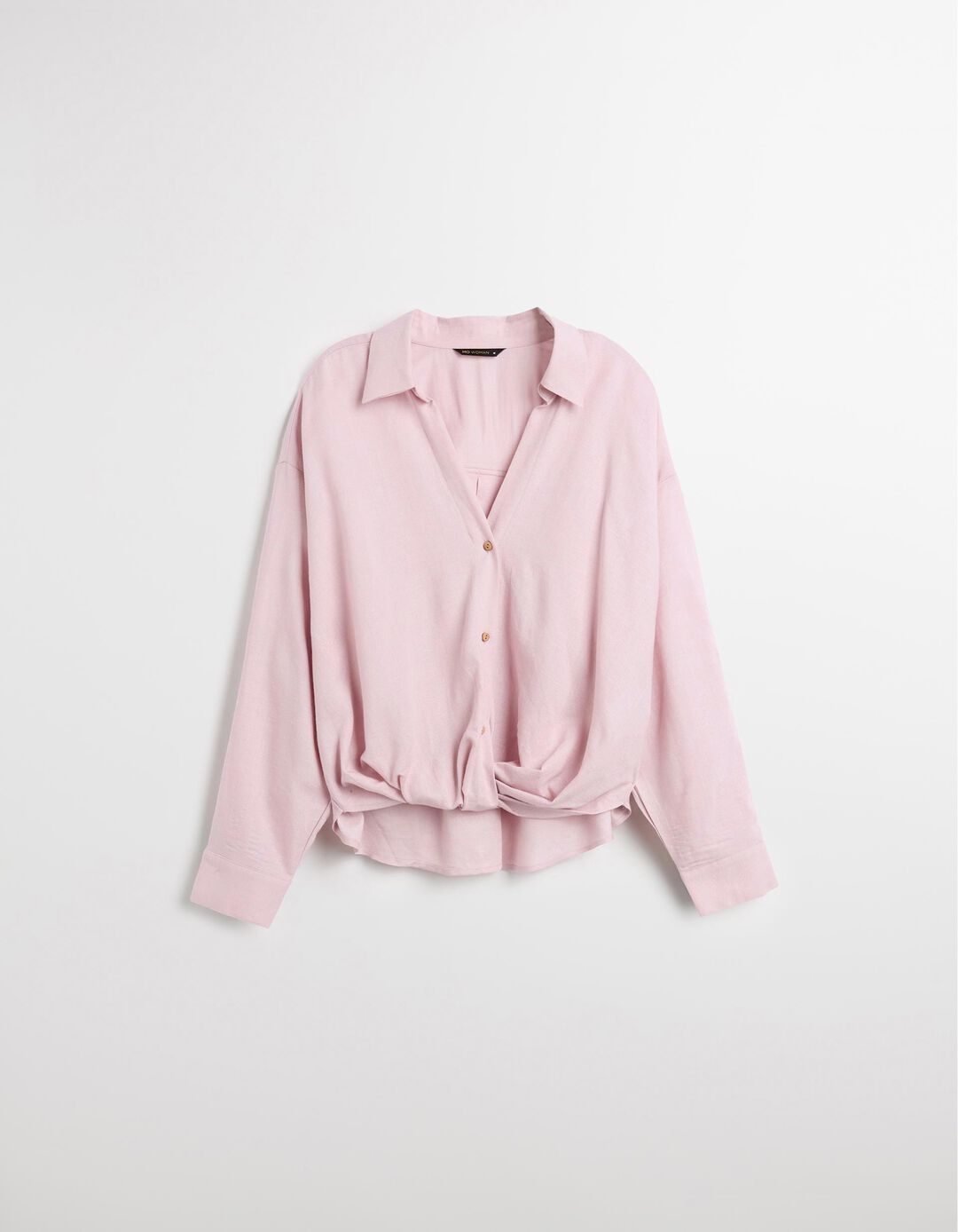 Blusa com Linho, Mulher, Roxo Claro
