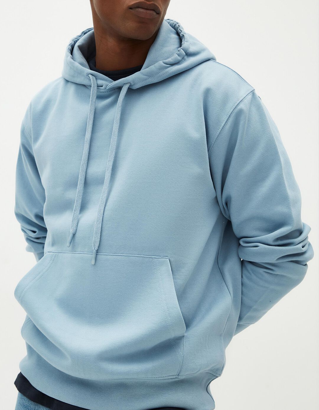 Sweatshirt de Felpa Capuz, Homem, Azul