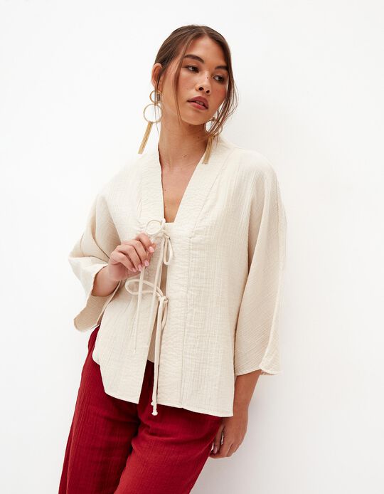 Comprar Online Kimono, Mulher, Bege Claro