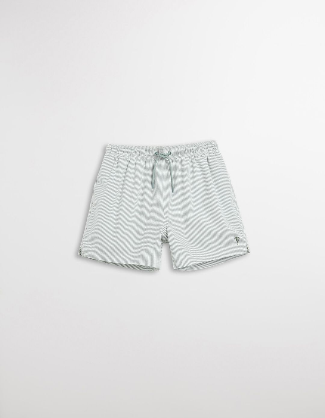 Calções de Banho com Riscas, Homem, Verde
