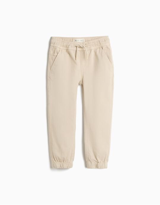 Comprar Online Cal&ccedil;as Jogger, Menino, Bege Claro