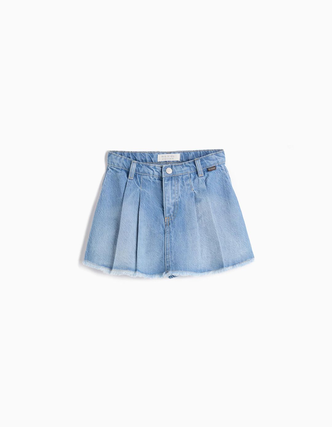 Saia-Calção de Ganga, Menina, Azul Claro