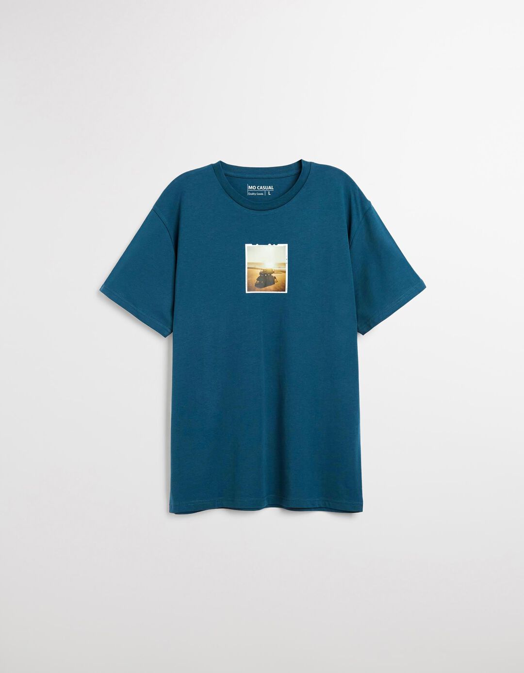T-shirt Print, Homem, Azul