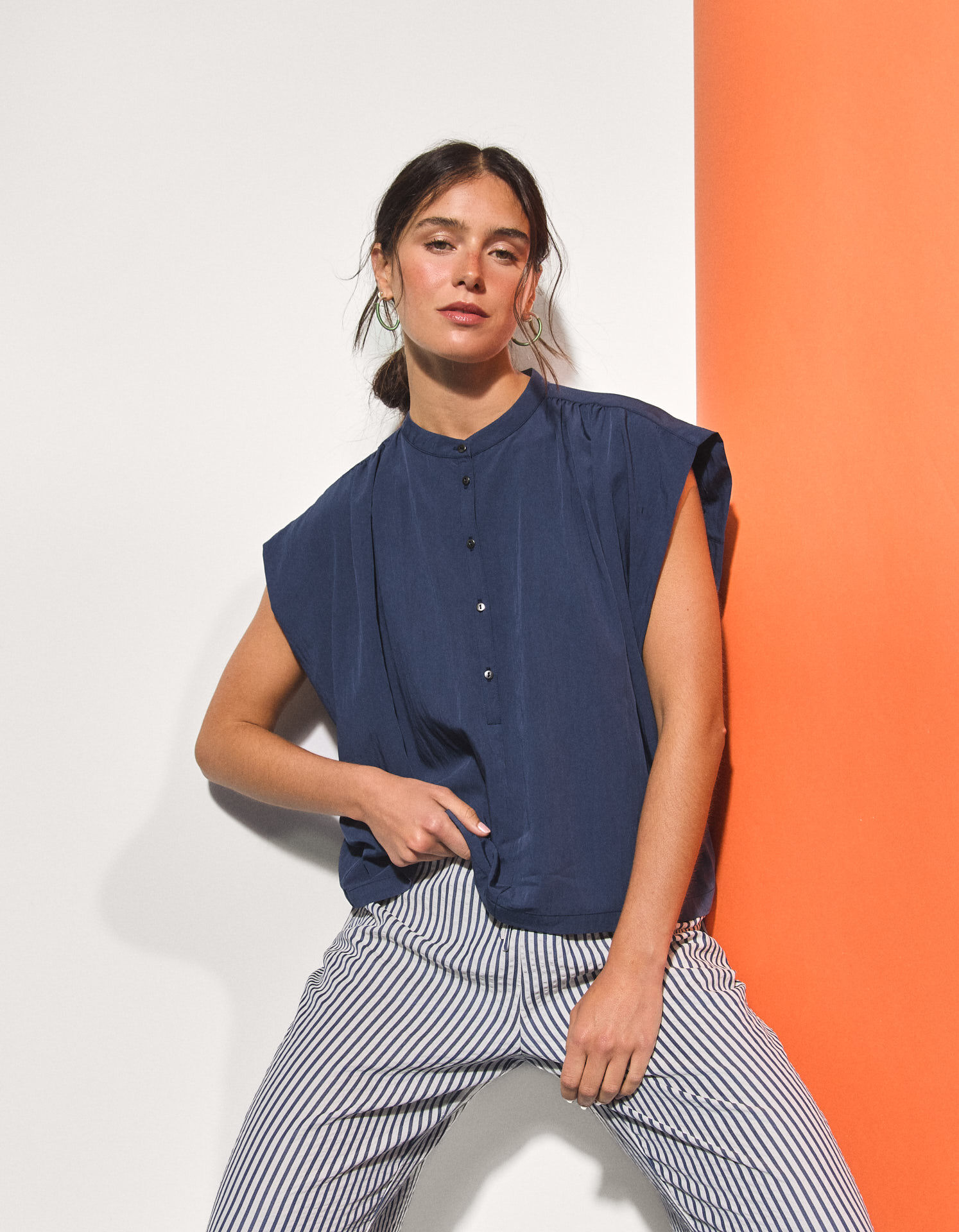Comprar Online Blusa com Liocel, Mulher, Azul Escuro