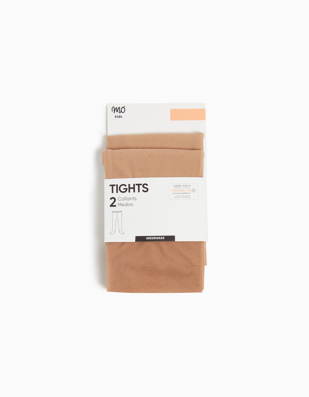 Pack 2 Pares de Collants, Menina, Bege
