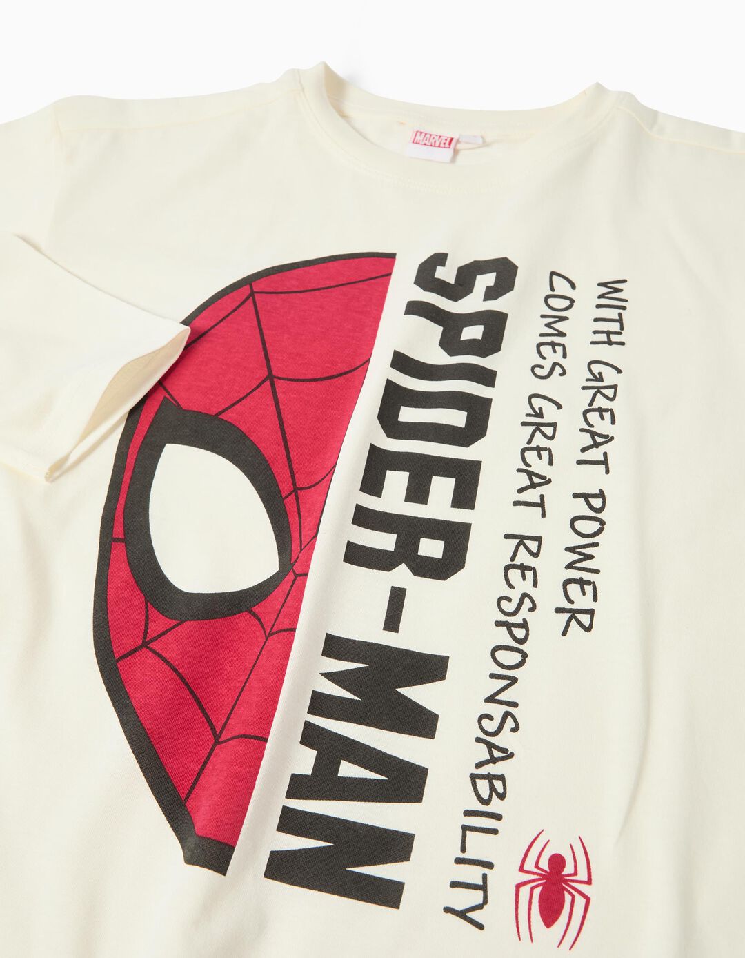 T-shirt de Manga Comprida 'Spider-Man', Menino, Branco