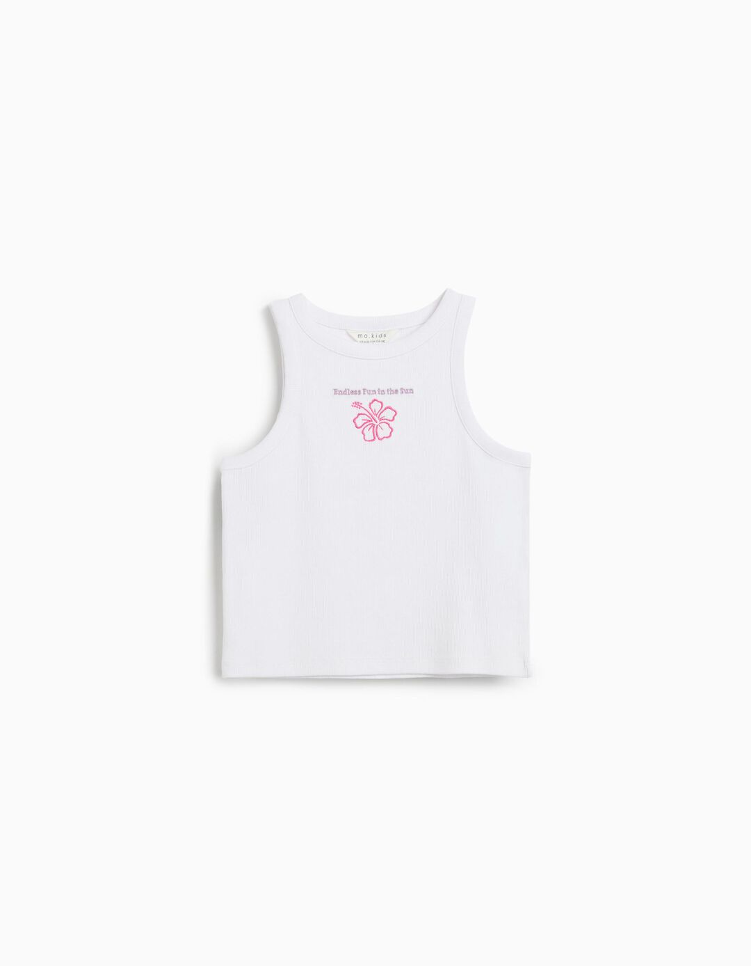 Tank Top, Menina, Branco 