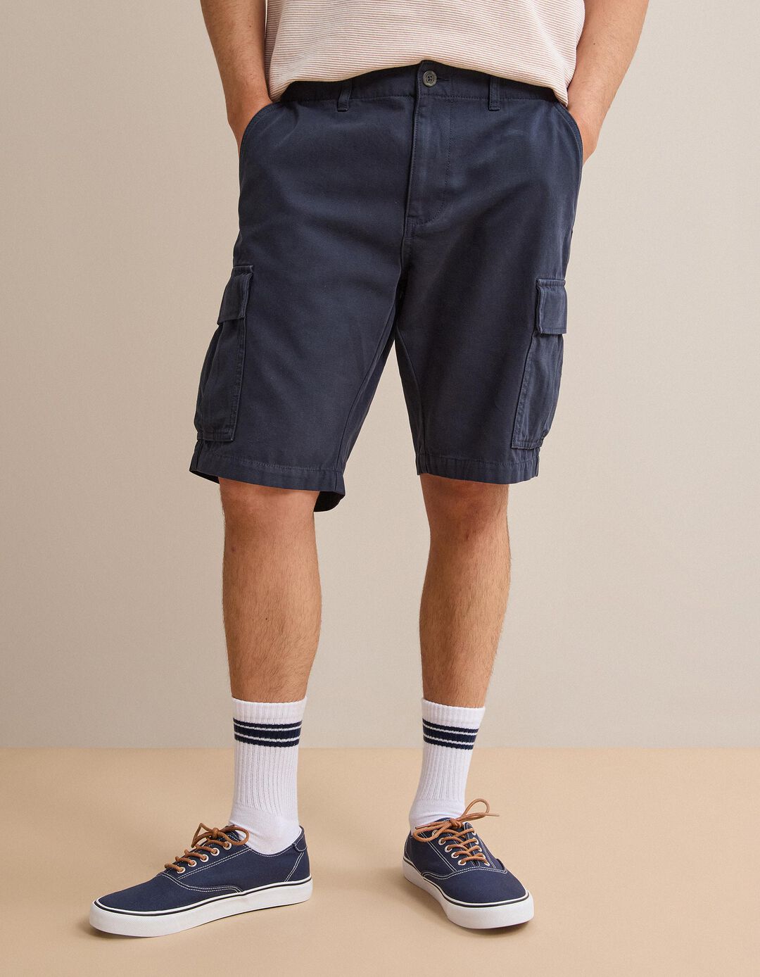 Cal&ccedil;&otilde;es Cargo, Homem, Azul Escuro 
