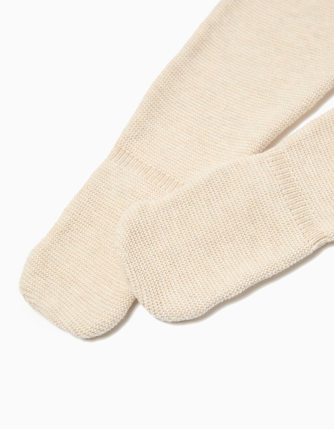 Cal&ccedil;as com P&eacute;s, Rec&eacute;m-Nascido, Bege Claro