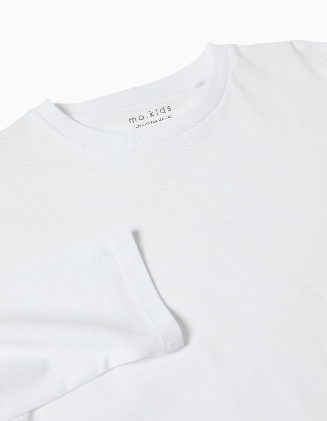 T-shirt Manga Comprida, Menino, Branco