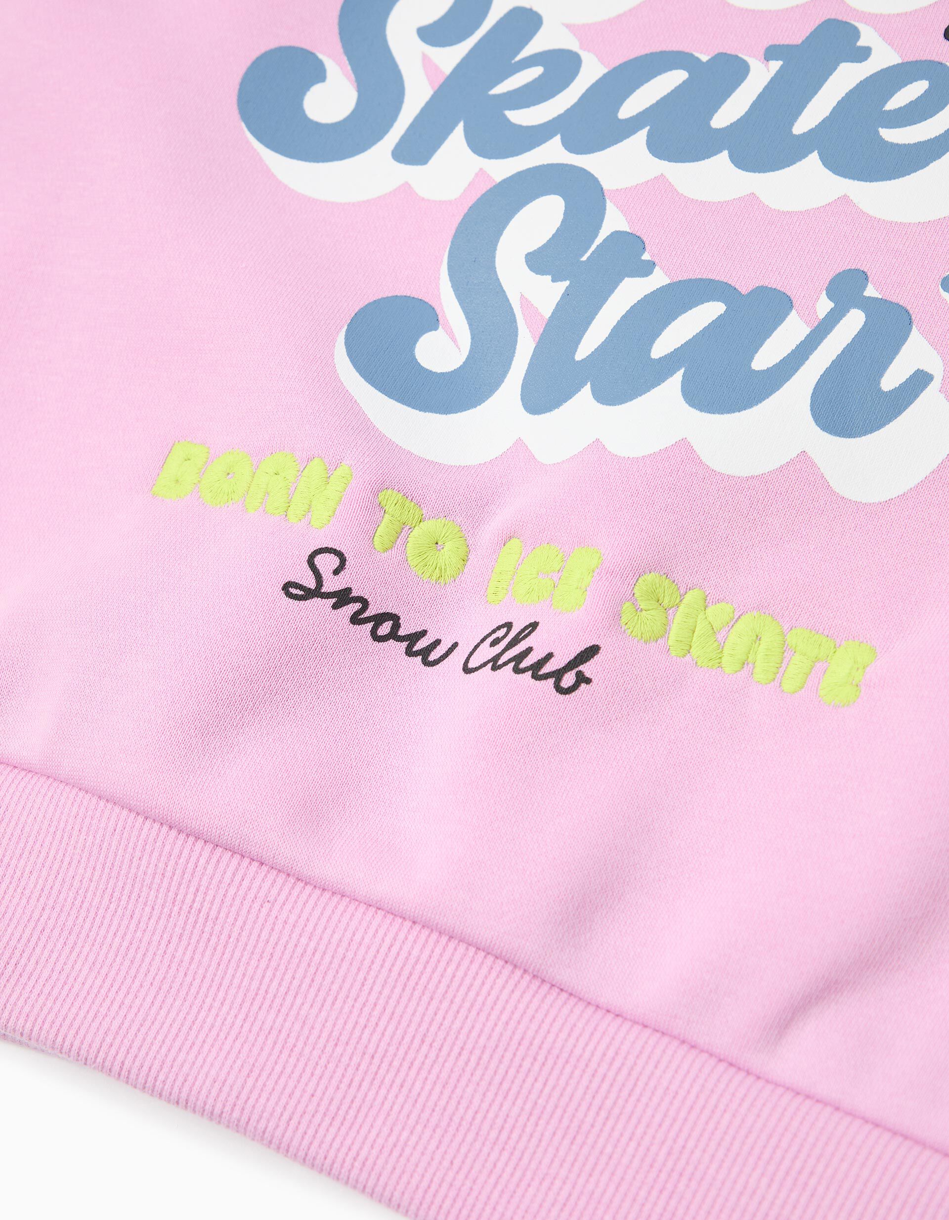 Comprar Online Sweatshirt de Felpa, Menina, Rosa Claro