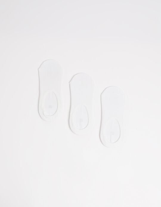 Comprar Online Pack 3 Pares de Meias Pezinhos, Homem, Branco
