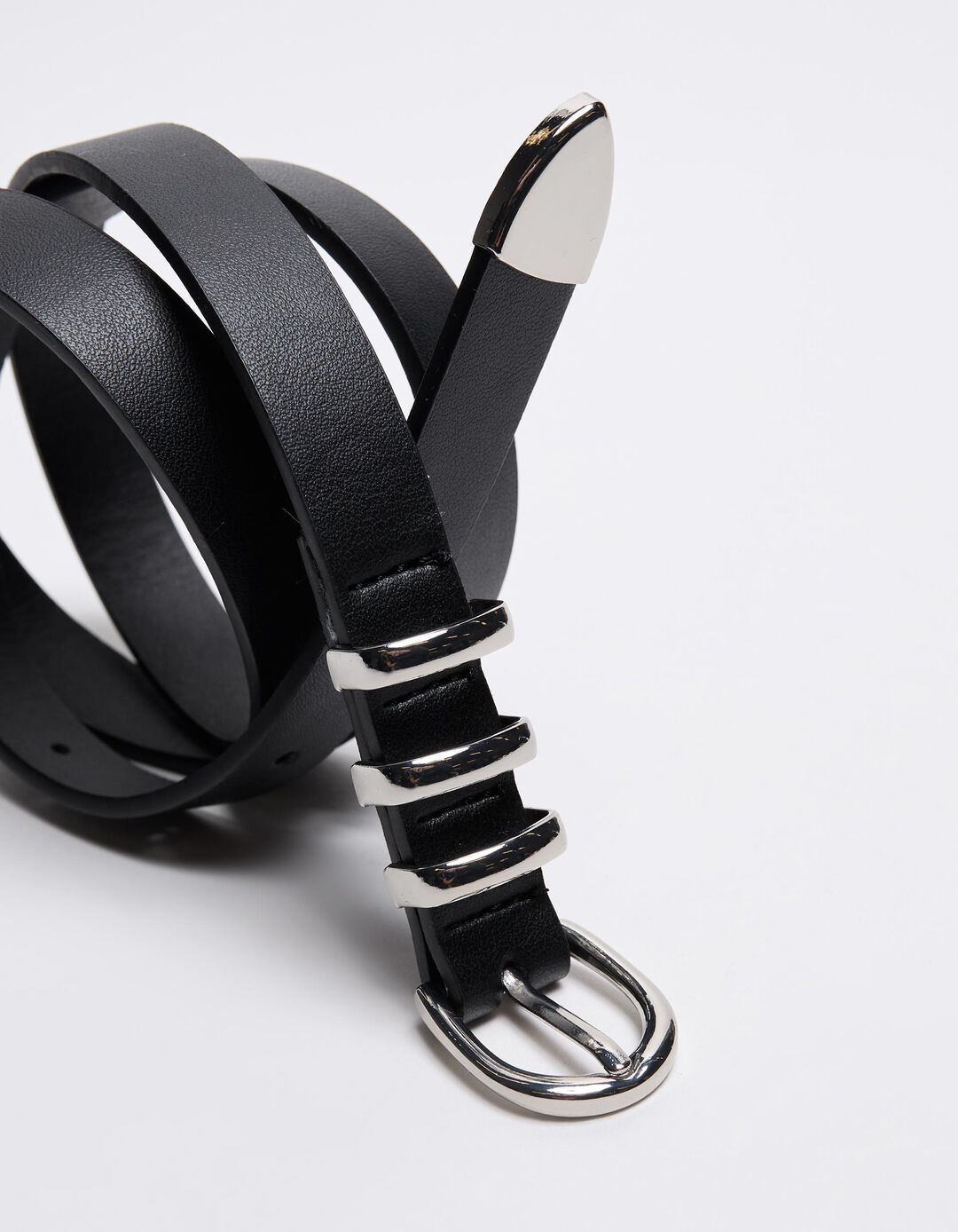 Cinto Presilhas Metal, Mulher, Preto