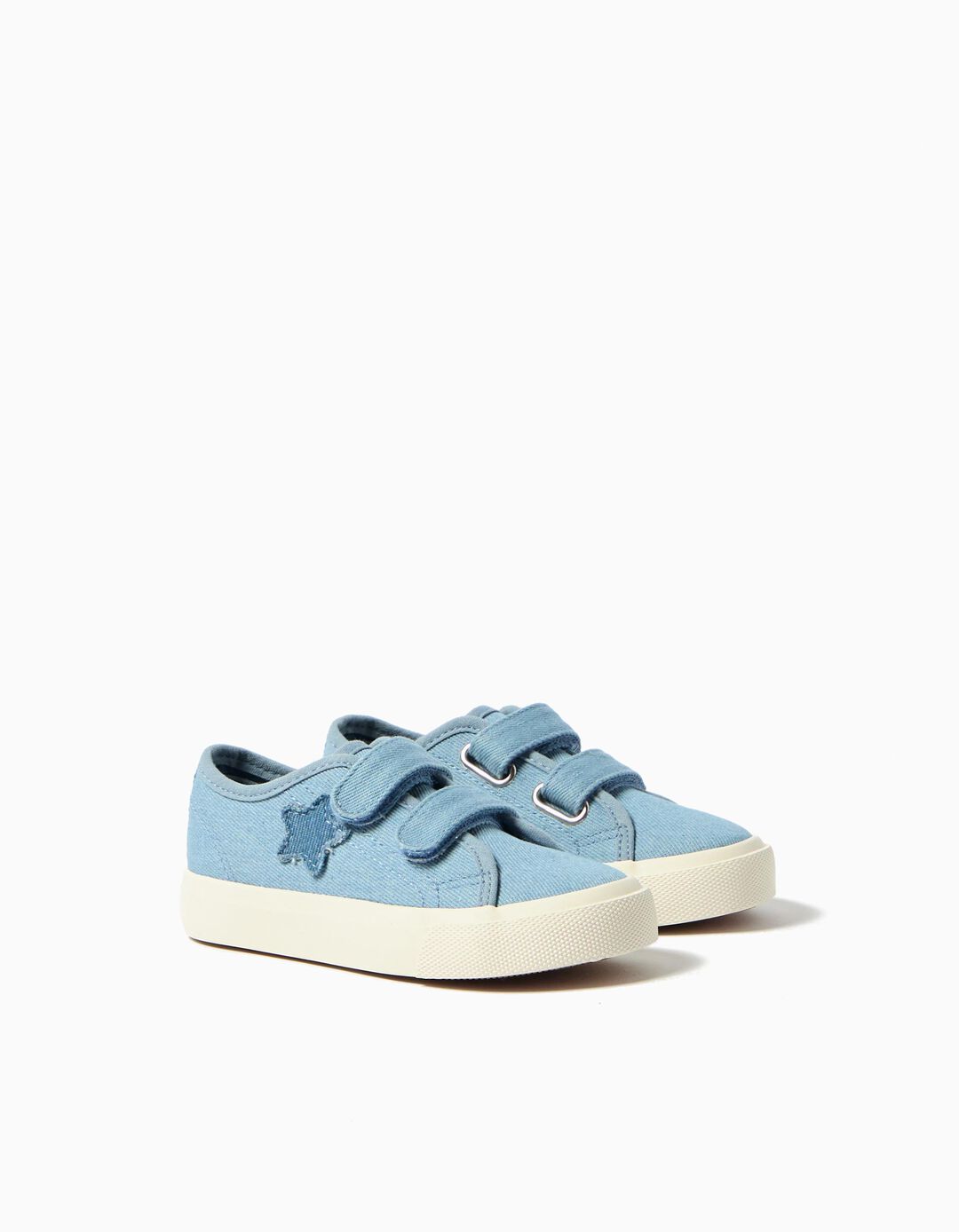 Sapatilhas com Estrela, Menina, Azul