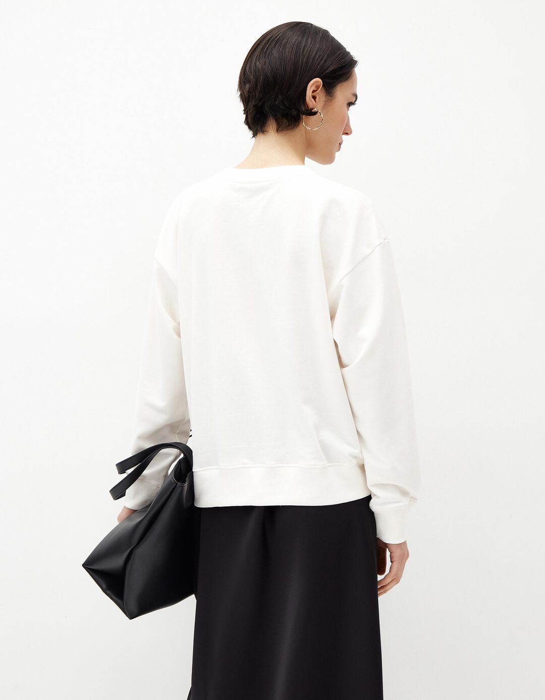 Sweatshirt Estampado, Mulher, Bege Claro