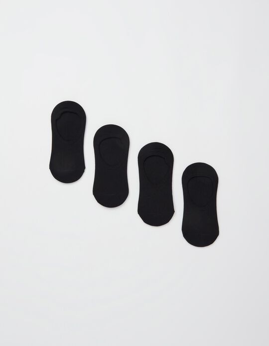 Comprar Online Pack 4 Pares Meias Desporto Pezinhos, Homem, Preto