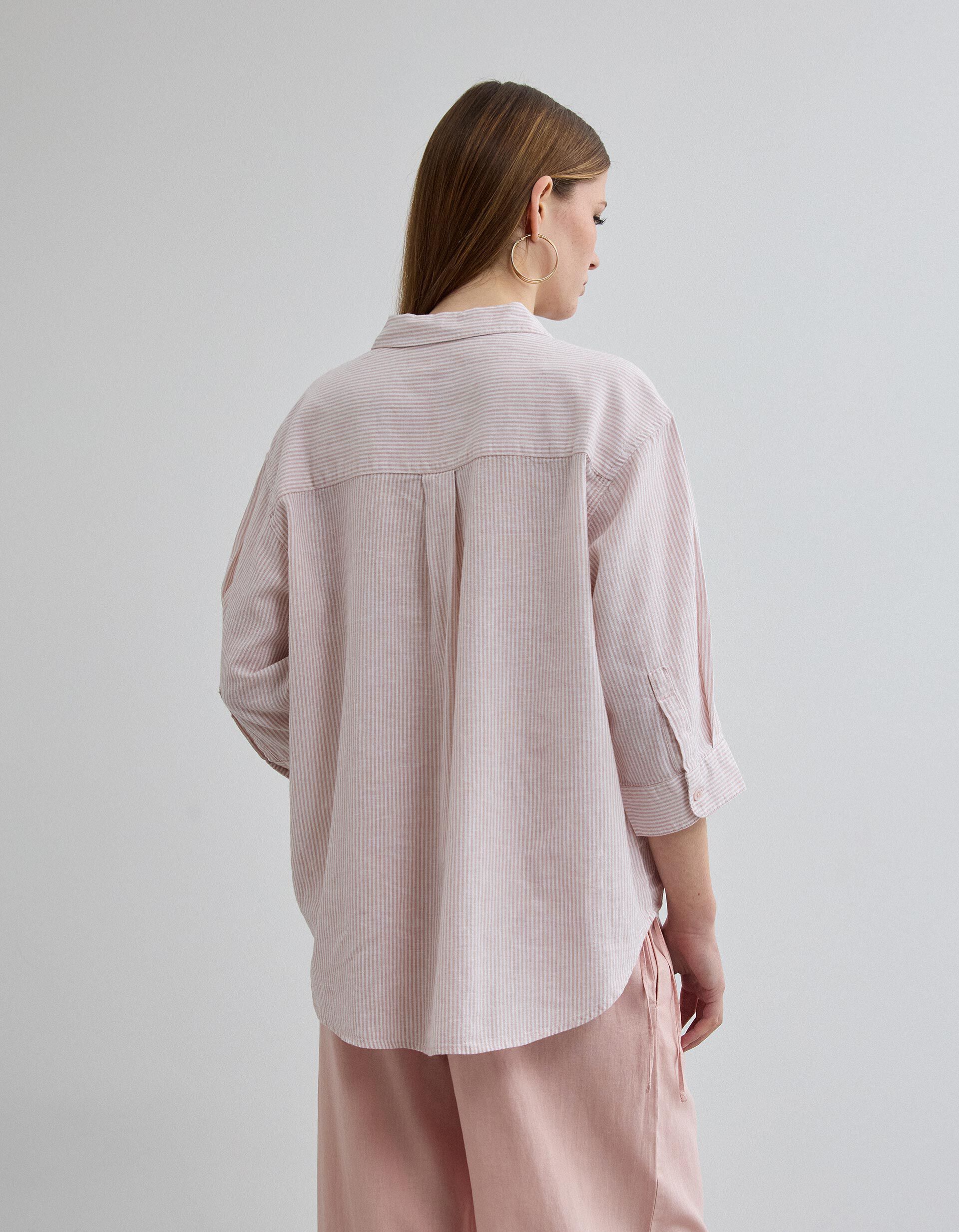 Comprar Online Blusa com Linho, Mulher, Rosa