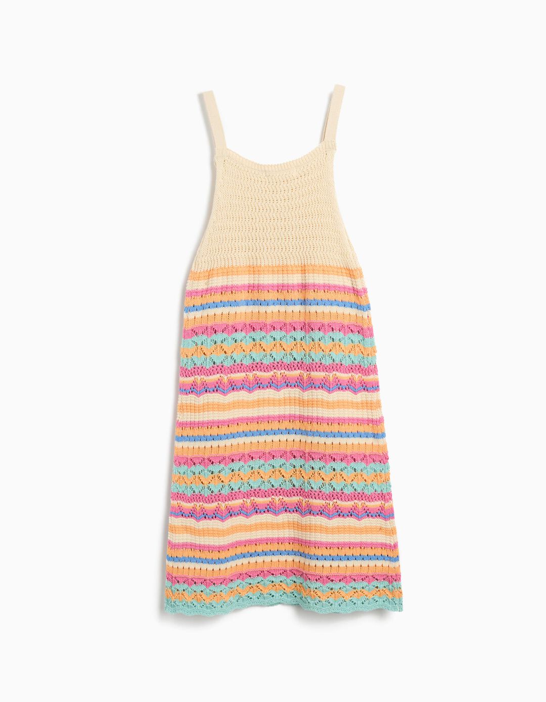 Vestido em Crochet, Menina, Rosa